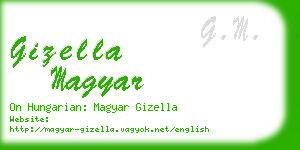 gizella magyar business card
